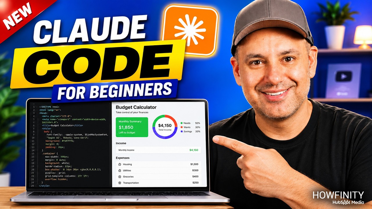 Thumbnail — Claude Code Tutorial For Beginners: Build Your First App