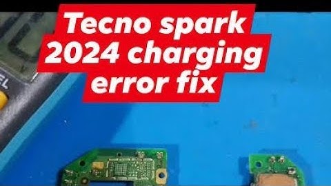  Techno spark go 2024 Error Please Plug Out Charger / All tecno charging error problem / 