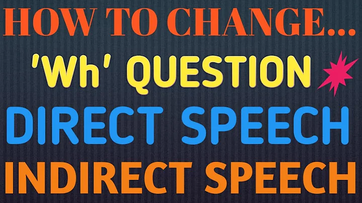 Part 5 - Reported Speech | How to change? | 'Wh' Question | Direct to Indirect Speech || ENG ENGINE