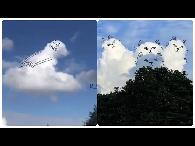 Artist Chris Judge Creates Funny Doodles Of Clouds That Makes Everybody Smile class=