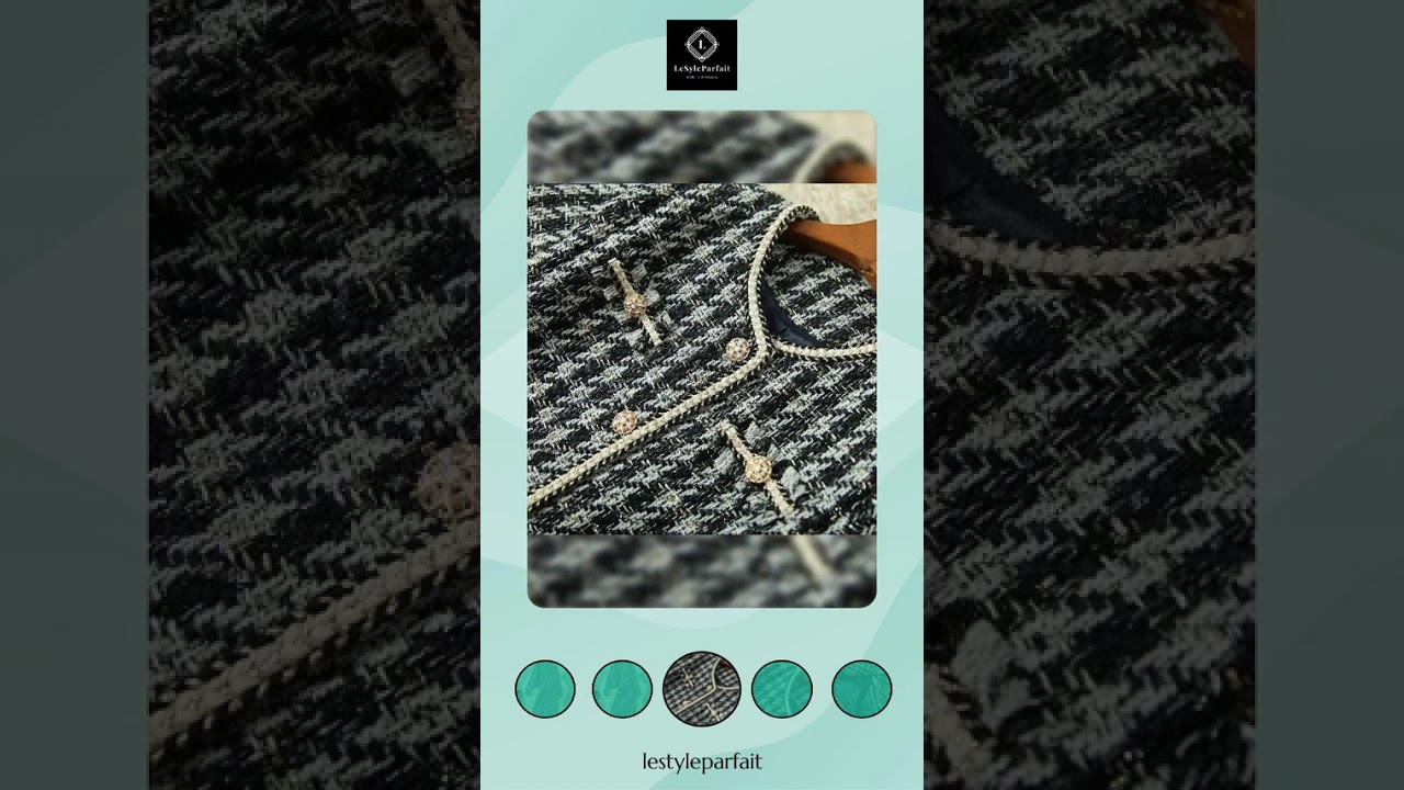 Multi-Pockets Vintage Tweed Skirt Suit