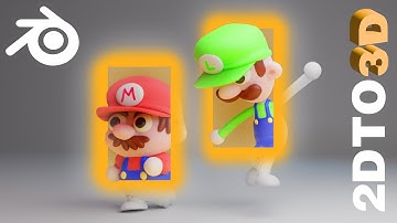 MARIO BROS timelapse 3D MODELING in BLENDER!_SURPRISE at the END of the video!!!! #blender