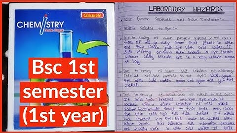 Chemistry practical file BSC 1st semester (1st year) of Kumaun university nainital | chamistry file