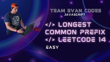 The Longest Common Prefix LeetCode 14 JavaScript O(NlogN) solution. GitHub repo below.