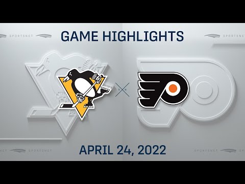 NHL Highlights | Penguins vs. Flyers - Apr. 24, 2022