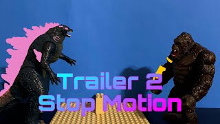 Godzilla X Kong: The New Empire | Official Trailer 2 Stop Motion Recreation