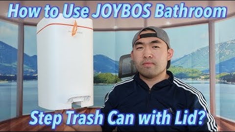 How to Use JOYBOS Bathroom Step Trash Can with Lid?