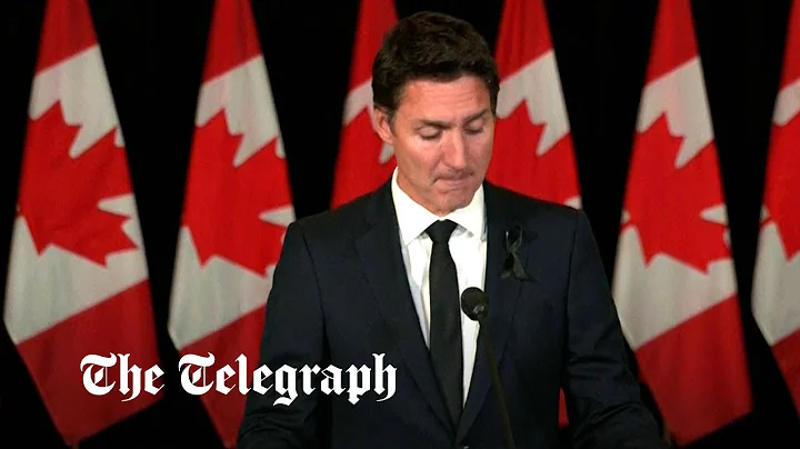 Justin Trudeau tears up as he announces Queen Eliz...