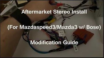 Bose Aftermarket Stereo Mod for Mazda3 / MS3 w/ Bose (Eonon Headunit)