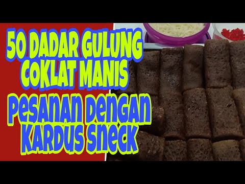 Cara Membuat 50 DADAR GULUNG PISANG // PESANAN SNECK BOX Yang Sangat Enak