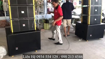 Bàn giao dàn âm thanh sân khấu chuyên nghiệp đến nhà KH - Loa Array ATI từ Neo 2019. LH 0934554129