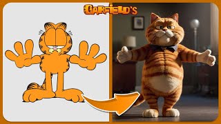 THE GARFIELD MOVIE Characters vs In Real Life | THE GARFIELD MOVIE NEW 2024 | Garfield, Jinx