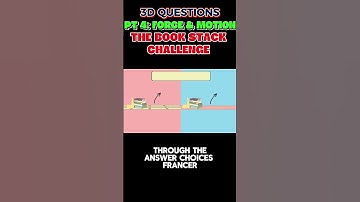 PART 4:  Understanding Force & Motion: The Book Stack Challenge | 3-D Questions from STEAMspirations