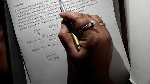 Operation Research Lecture- Linear Programming Problem Formulation (Part-2)