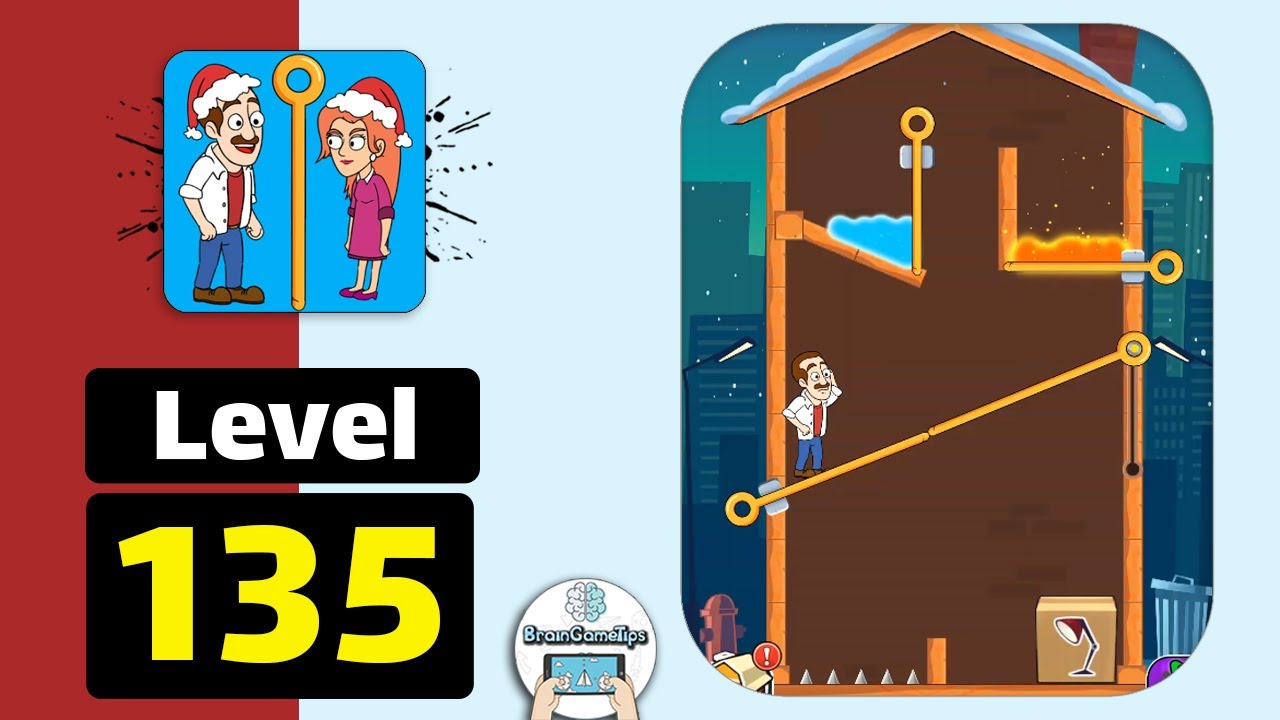 Home Pin: Pull The Pin Puzzle - Level 135 Walkthrough