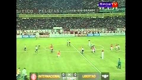 JOGO COMPLETO - INTERNACIONAL 2x0 Libertad - Semi-Final Libertadores 2006 - SPORTV