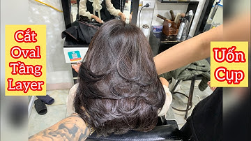 Hướng Dẫn Cắt Tóc Oval Tầng Layer Uốn Cụp | Quang Saker 0972177788
