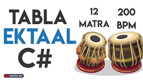 Ektaal Tabla Loop C# | 12 Matra | 200 Bpm |#muzzico