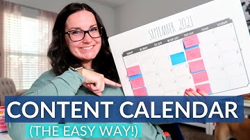 How to Make a CONTENT CALENDAR (the easy way!)