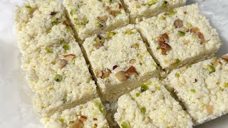 Instant kalakand without condensed milk | Kalakand recipe | Milk sweets