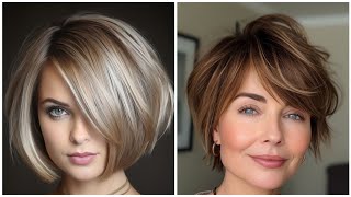 Top most beautiful short haircut hairstyles and dye color ideas/latest short bob pixie haircut ideas