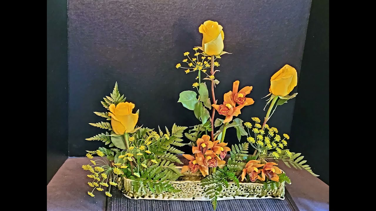 7 Ikebana arrangements of the Ohara School