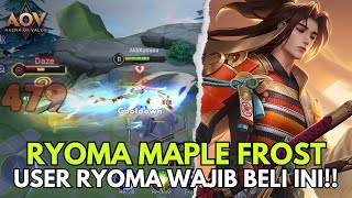 RYOMA MAPLE FROST!! SKIN COLLAB SNK X AOV KEDUA WAJIB BANGET DI BELI BUAT USER RYOMA SIH INI