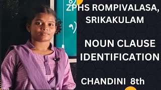 Chandini - 8th - NOUN CLAUSE - IDENTIFICATION - ZPHS ROMPIVALASA - I can do it.