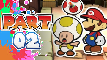 Paper Mario Color Splash 100% Walkthrough - Part 2 - Port Prisma Mini Star #1
