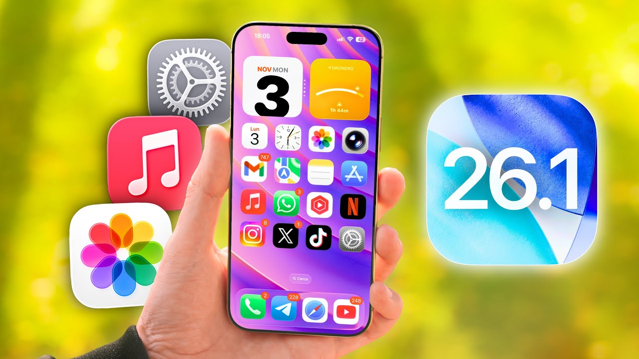 iOS 26.1 UFFICIALE: TUTTE le 30+ NOVITÀ da PROVARE SUBITO! - YouTube