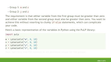 How to Set Minimum Values for Variable Groups in Linear Programming