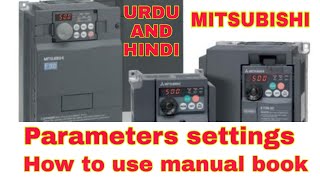 How to set parameters|How to read instruction manual book|how to fix fault| Mitsubishi FR-D700