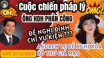 Live12/12: NÓNG - HOÀI BÃO CỦA ÔNG HDH VỀ VIỆC ĐÌNH CHỈ VỤ KIỆN