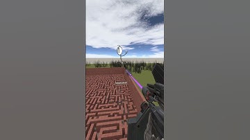 Destroying Stickmin in Big Maze Nextbot Gmod