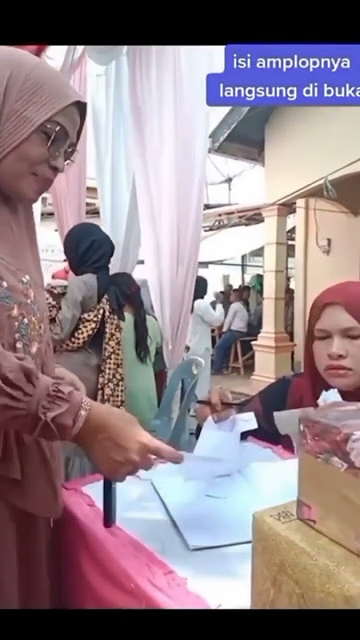 amplop kondangan dibuka langsung #kondangan #amplop #thr #duit #viral