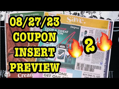 What coupons are we getting? 08/27/23 Coupon Insert Preview (2 Inserts)