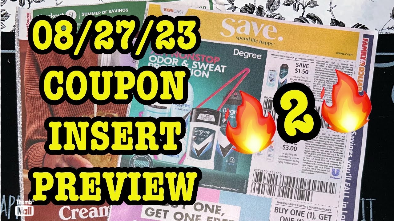 What coupons are we getting? 08/27/23 Coupon Insert Preview (2 Inserts ...