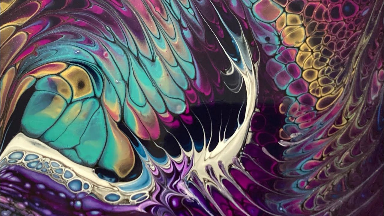 Merging Color Designs Merging Colors with Acrylic Swipe CombOver #sheleeartstyle - YouTube