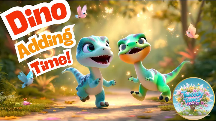 🦖🎵 Dino Adding Time! | Fun Dinosaur Math Song for Kids | Learn Addition with Dinos! 🧮| Nursery Rhyme