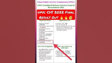 UPSC CDS 2022 Final Result Out 🔥🔥🥳// #cds #upsc #upsccds #officers #level10 #army
