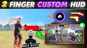 Free fire 2 finger custom hud in tamil || Free fire control setting || Headshot setting🤯💥