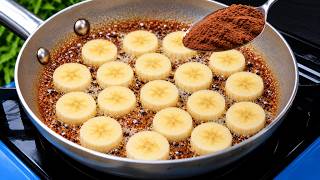 ❗️Hast du 2 Bananen und Kakao? Das berühmte Bananendessert, über das alle reden! 🍌🍫