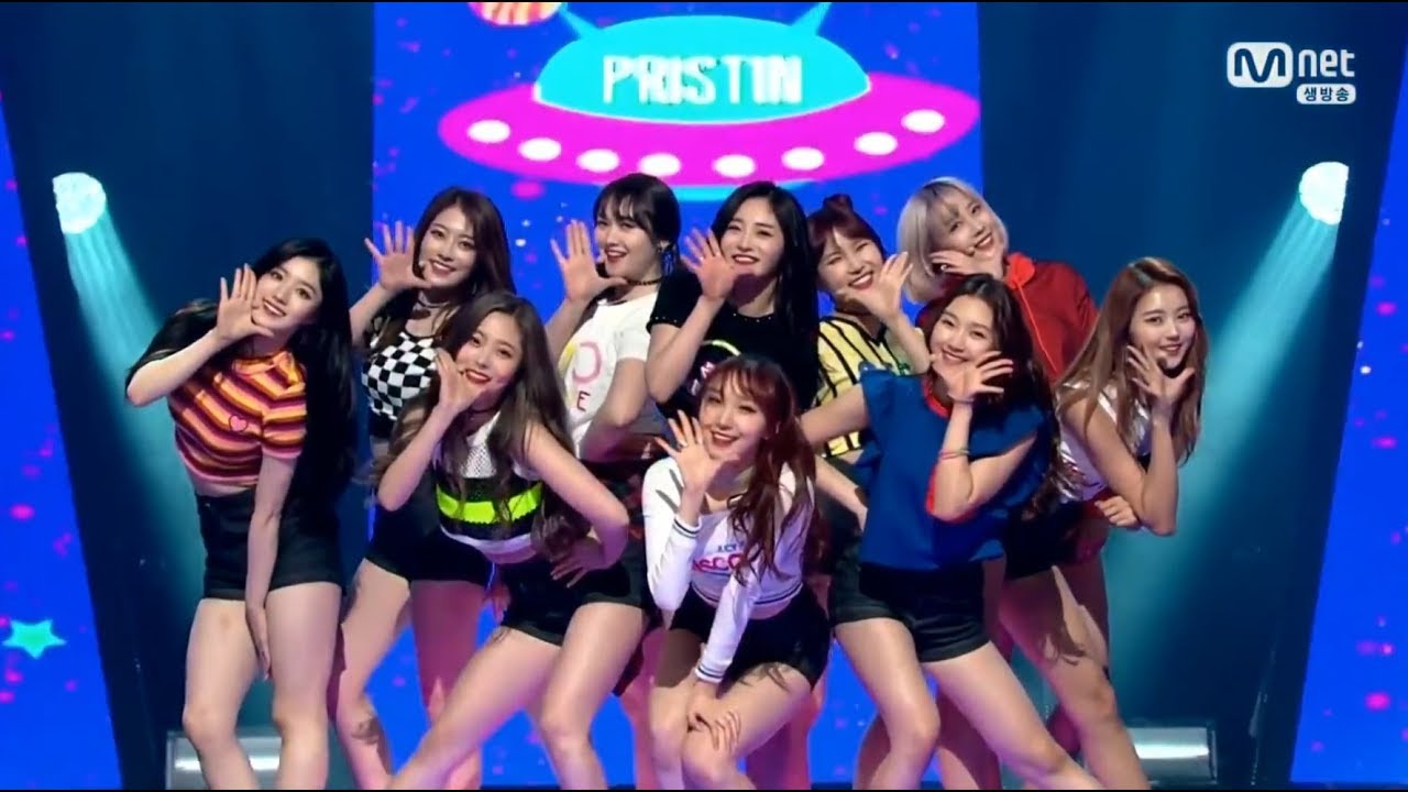 170406 Pristin - Wee Woo Mnet 排行榜 [60fps] - YouTube