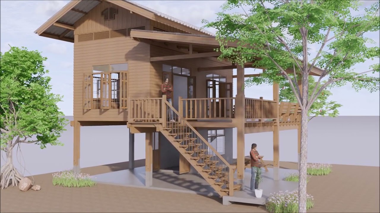 บ้านไม้ใต้ถุนสูง  เรือนรัดเกล้า  ( No. 191 )  by : i. pakdee