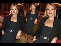 Kate Moss is a catch in all black as she rocks up at Rita Ora&#39;s Sexy Fish party