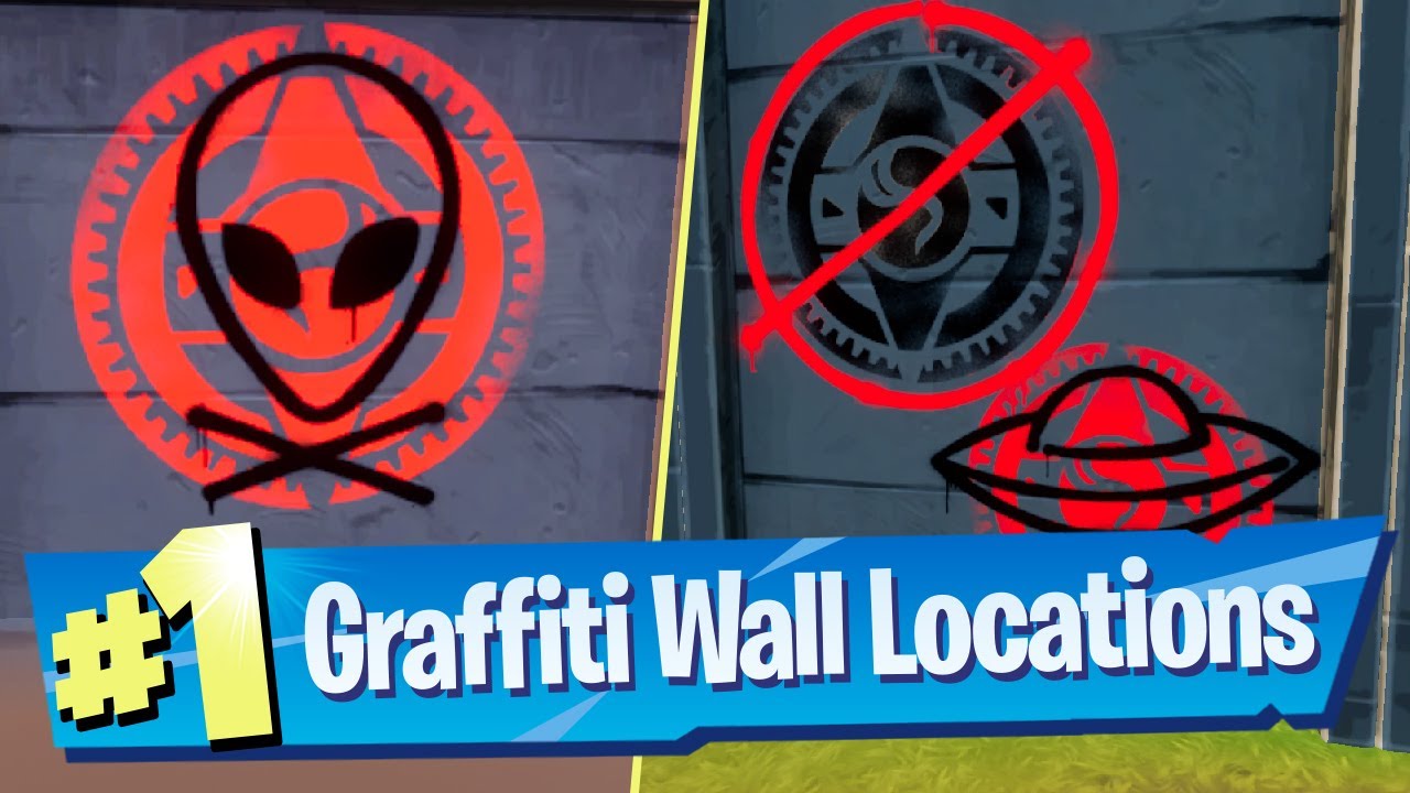 Search For A Graffiti Covered Wall At Hydro 16 Or Near Catty Corner Location Fortnite Youtube