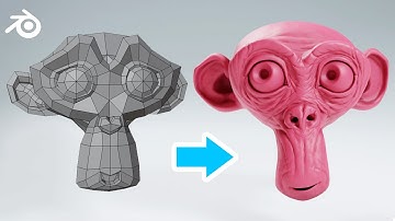 Sculpting Suzanne Into a Realistic Monkey in Blender