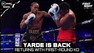 Anthony Yarde Is Back! 💥 The Beast Returns With First-Round Stoppage | Full Fight