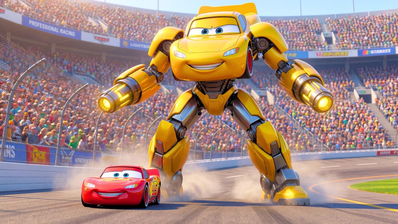 RED MCQUEEN VS YELLOW MCQUEEN 🤖🔥 Who Will Win the Final Battle? 🏁🚗 | AI