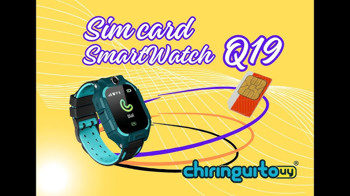 Smart Watch Niños Q19 Con Chip Llamadas, Rastreo Y Cámara - Azul